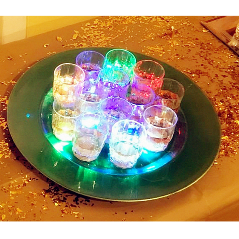 24PCS Flash Light Up Cups Flashing Shots Light 24 LED Bar Night Club Party Drink