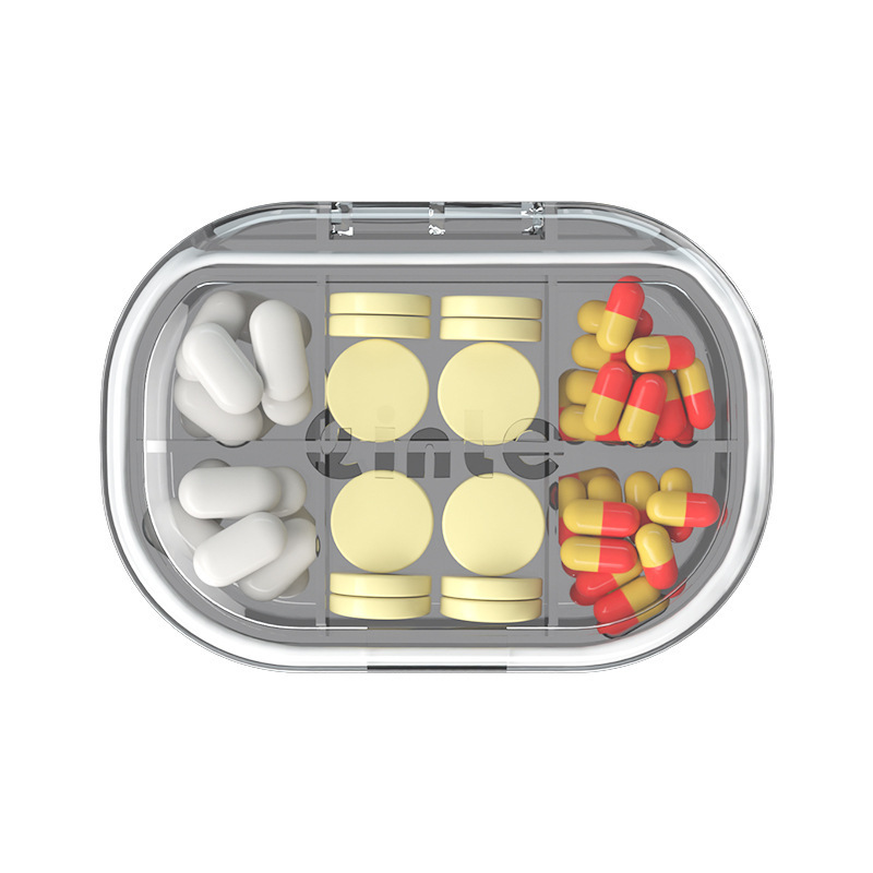 Travel Medicine Organizer  Carry Case Pill Box Pill Organizer Waterproof Pill Case for Purse or Pocket