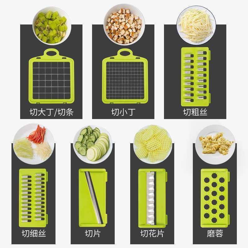 Vegetable Chopper Slicer Cutter and Grater Vegetable Slicer Potato Onion Chopper Veggie Chopper Dicer with Container