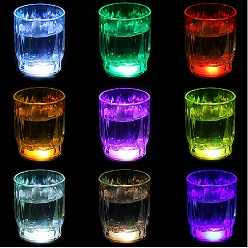 24PCS Flash Light Up Cups Flashing Shots Light 24 LED Bar Night Club Party Drink