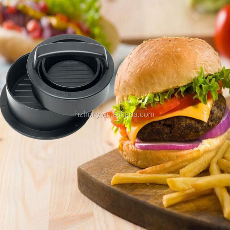 3 in 1 Non Stick Kitchen Barbecue Tool Slider Press Stuffed Patty Press Regular Burger Hamburger Press Maker