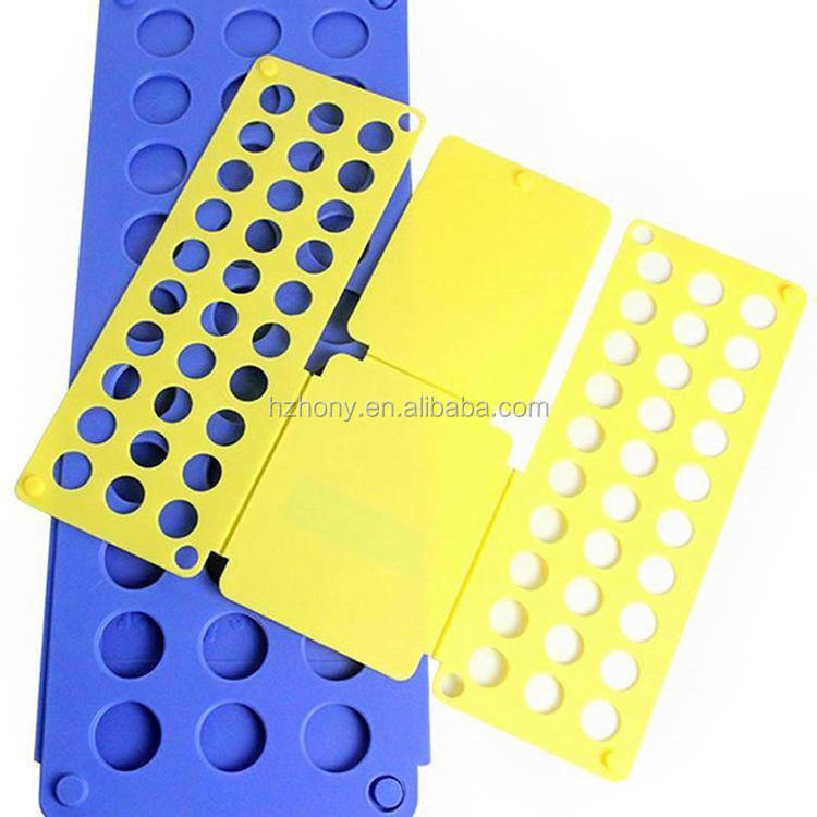 Clothes/T Shirt Folder Blue Plastic 4mm Thickness Shirt Folding Board Easy and Fast Laundry Folder flip fold rack