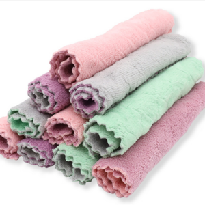 Assorted Colors Strong Absorption Water and Remove The Oil and dust kichen towels Microfiber Kitchen Cloth Dish Towels