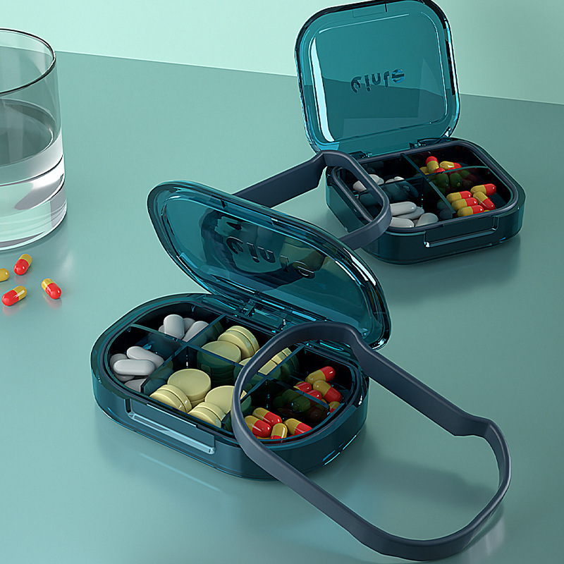 Travel Medicine Organizer  Carry Case Pill Box Pill Organizer Waterproof Pill Case for Purse or Pocket