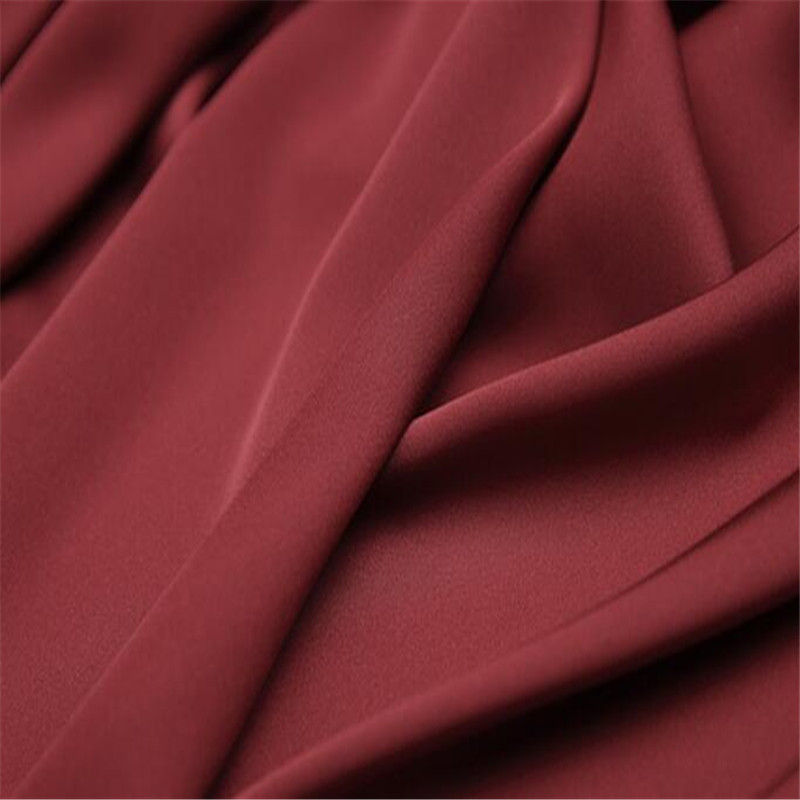 High Quality 19 mm 140 cm Luxury Heavy Silk Stretch Fabrics Silk Double Georgette Fabric For Clothing