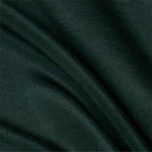 100% Silk Mulberry Natural Organic Silk Crepe De Chine CDC Fabric Dark Green Solid Color for Men Shirt Costume Clothing