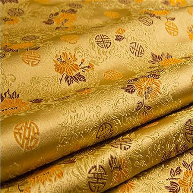 Ready Good Sample-free Traditional Style Design Chinese Supplier Cheapest Price Brocade Fabric for Great Home Textile