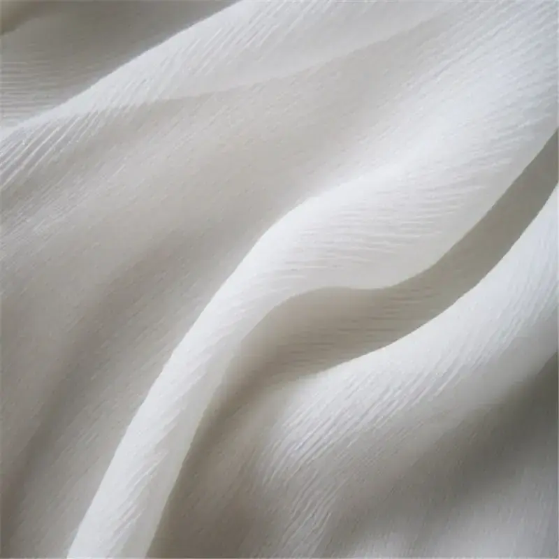 Soft 100% Natural Crepe Healthy Silk Fabric Silk Crinkle Georgette Fabric for Spring Women Clothes