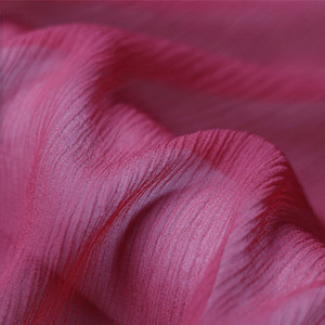 original silk crinkle crepe silk chiffon fabric for summer dress hongyi