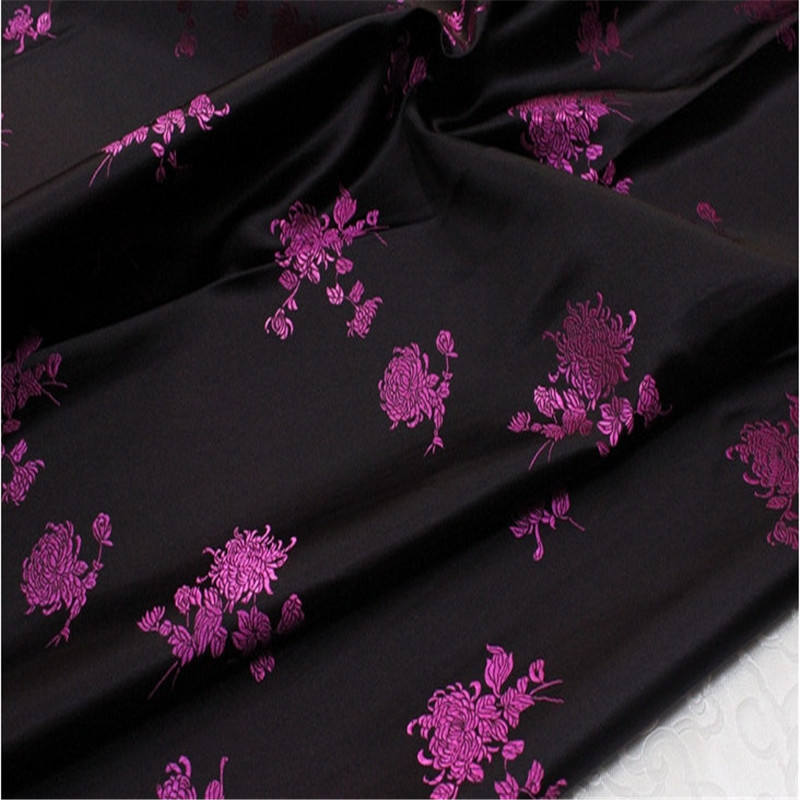 In-stock Chinese Supplier Whole Price Beautiful Floral Good Texture Jacquard Brocade Fabric for Tang suit