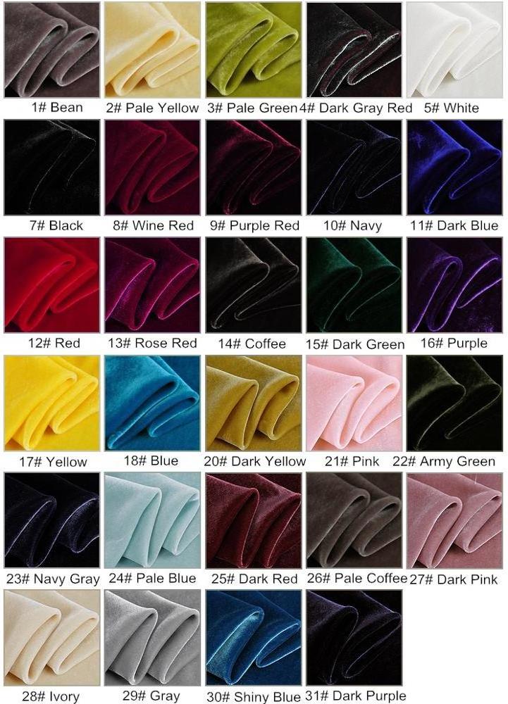 Ready Goods Great Material Soft Feeling Material Nice Colors Available Silk Velvet Fabric for Home Textile Garment