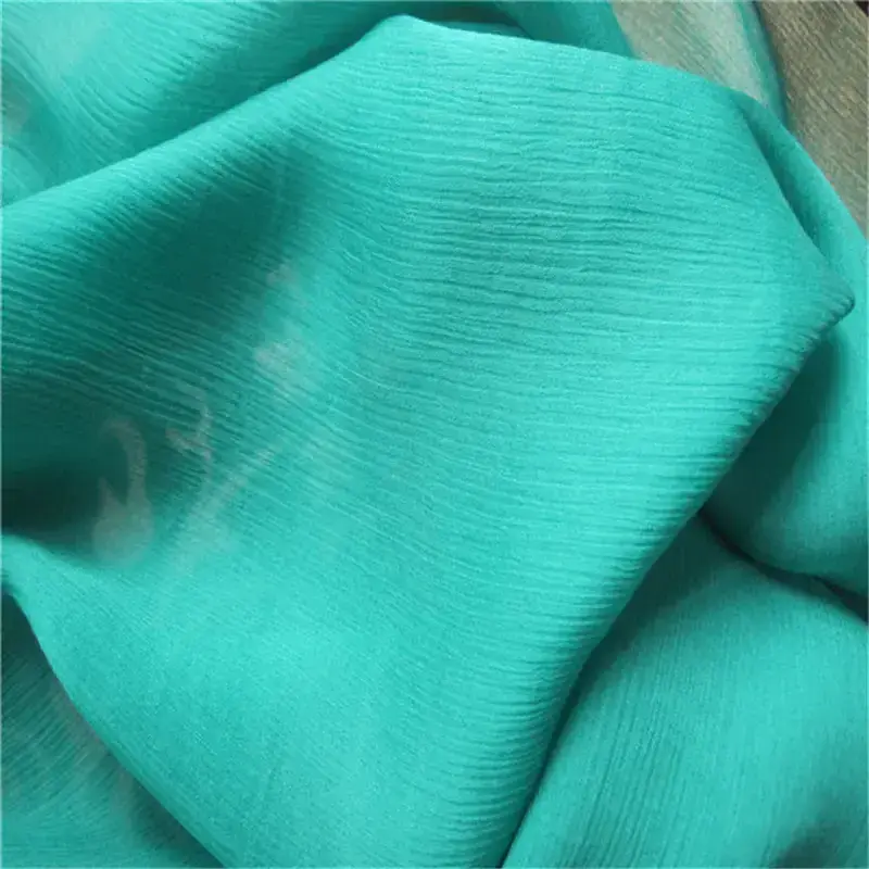 Soft 100% Natural Crepe Healthy Silk Fabric Silk Crinkle Georgette Fabric for Spring Women Clothes