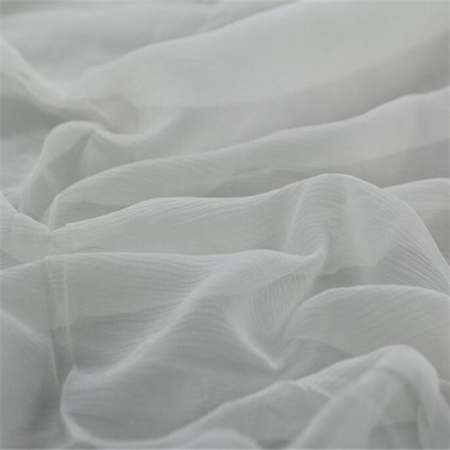 original silk crinkle crepe silk chiffon fabric for summer dress hongyi