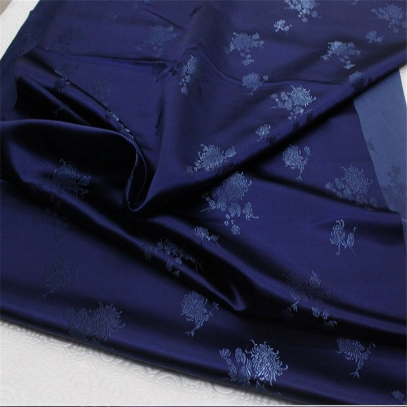 Luxury Beautiful Floral Satin Jacquard Embroidery Brocade Fabric for Home Textile Costume Cloth Cheongsam