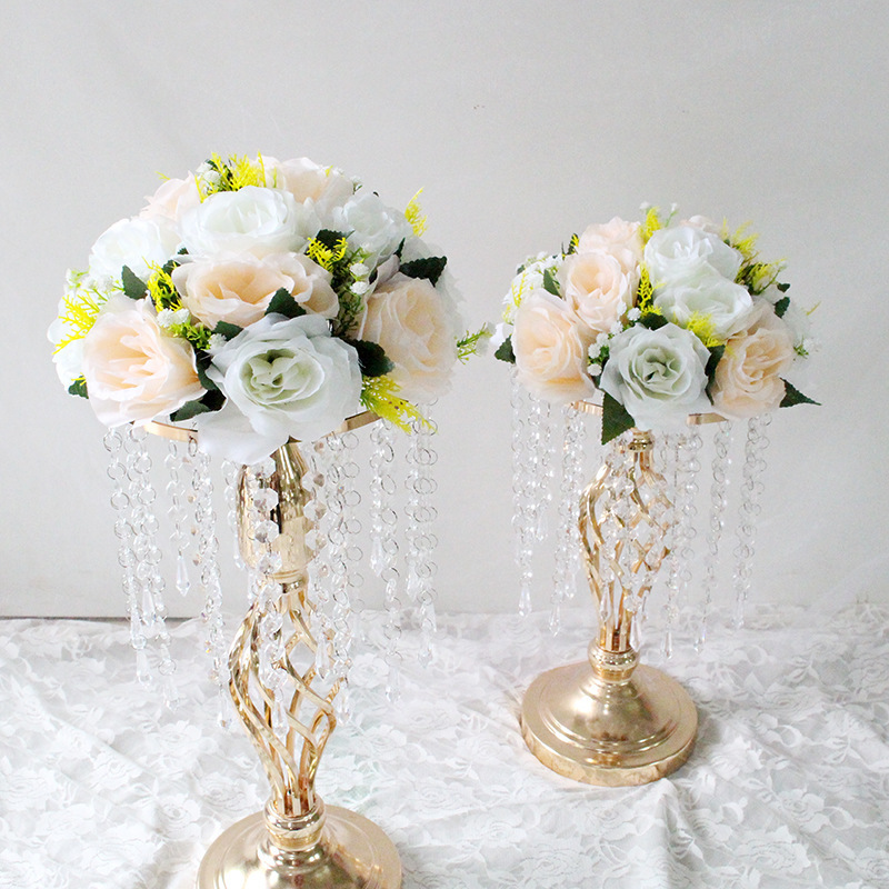 Wholesale Table Centerpiece Reusable Wedding Artificial Flowers Bouquet Artificial Roses Flower Balls For Decor