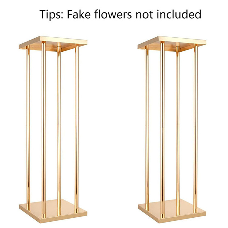 Tables Decoration Flowers Rack Vase Gold Tall Metal Flower Stand For Weddings Party Centerpiece