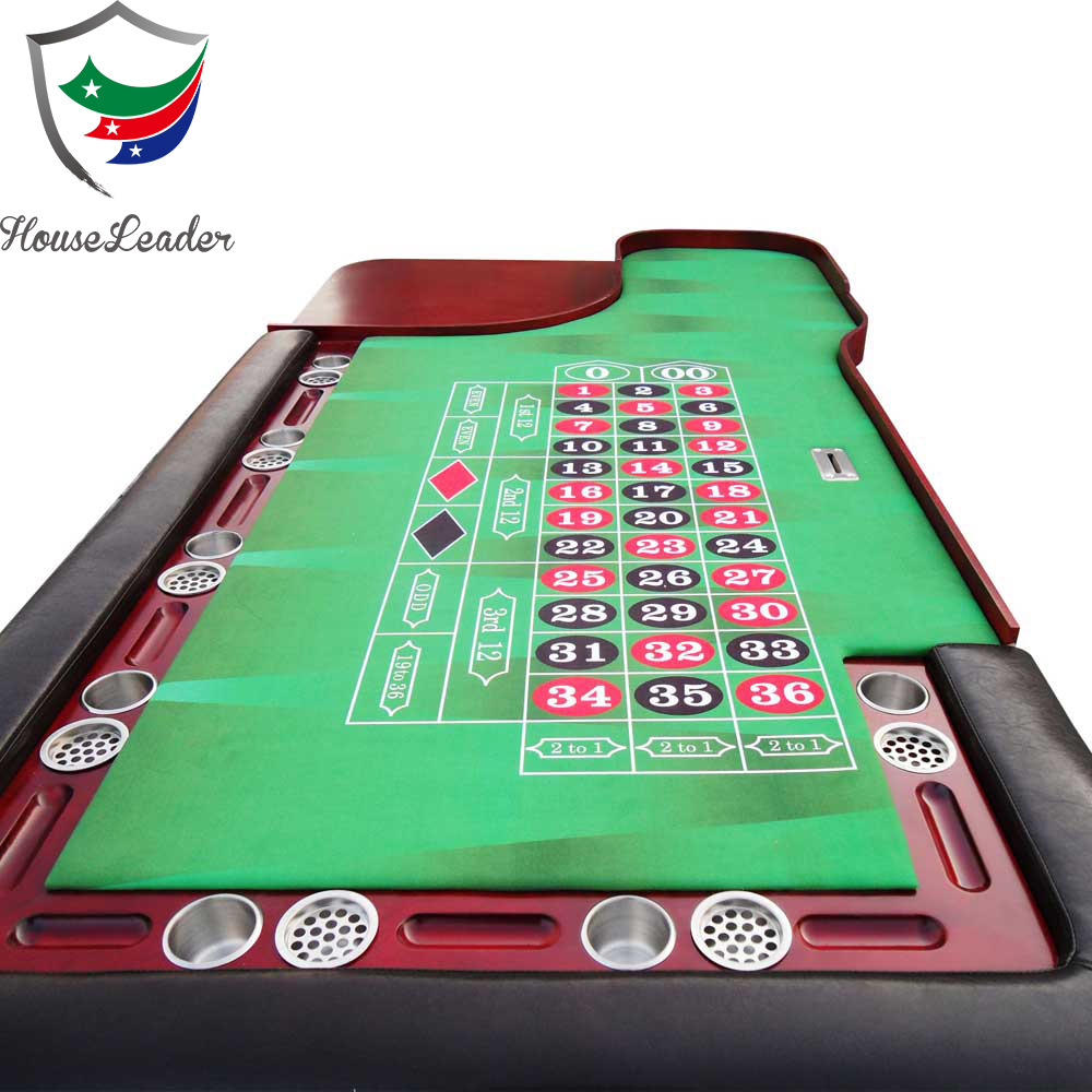 Professional 96inch Roulette Game Table with 18inch Solid Wooden Wheel