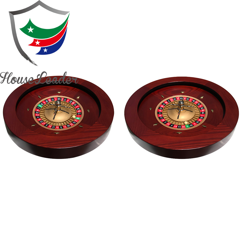 20 inch Solid Wood Hand Crafted Casino Style Roulette Wheel