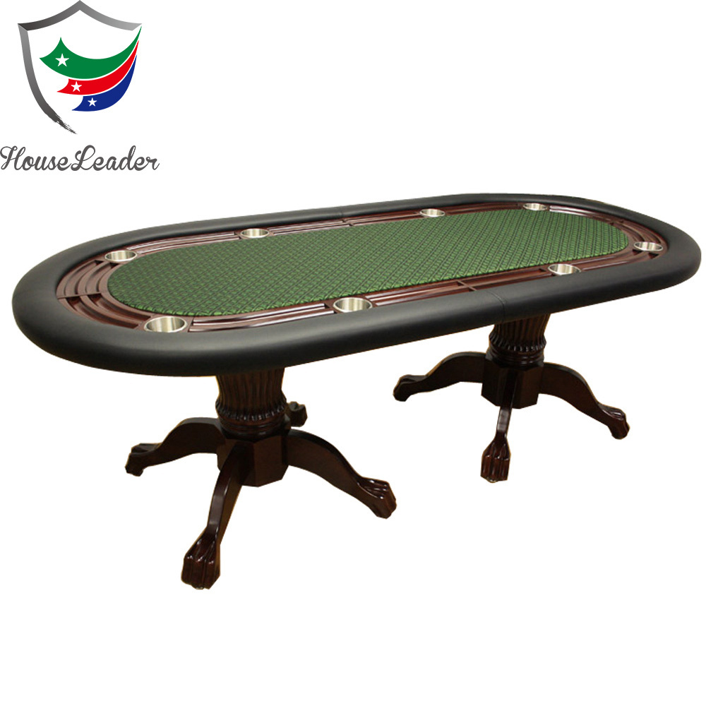 Luxury 96 inch High Quality Drop Boxes Cup Holder Custom Casino Poker Table