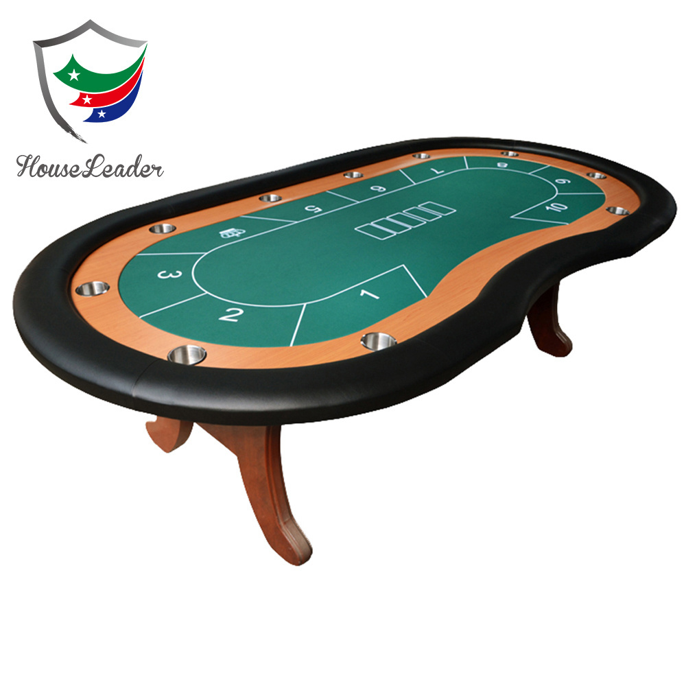 Luxury 96 inch High Quality Drop Boxes Cup Holder Custom Casino Poker Table