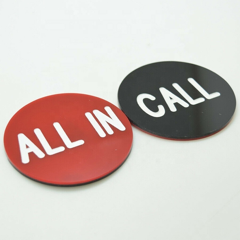 2 inch Acrylic Poker Button