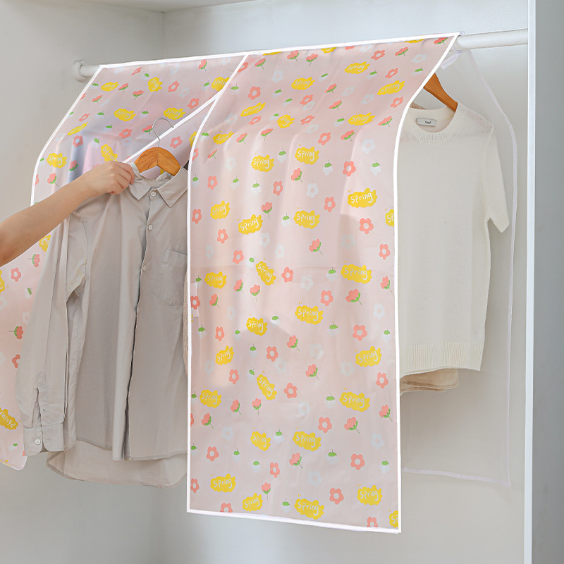 Clothing Rack Covers Hanging Garment Bag Organization Storage Cover Clear Clothes Shoulder Rack Cover Dustproof Protector