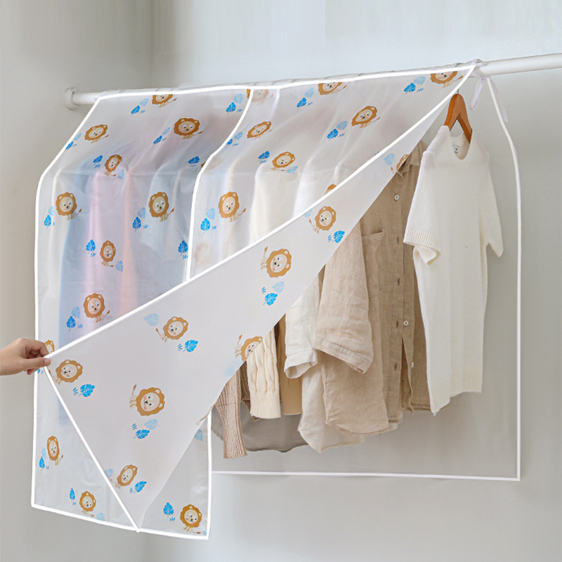 Clothing Rack Covers Hanging Garment Bag Organization Storage Cover Clear Clothes Shoulder Rack Cover Dustproof Protector