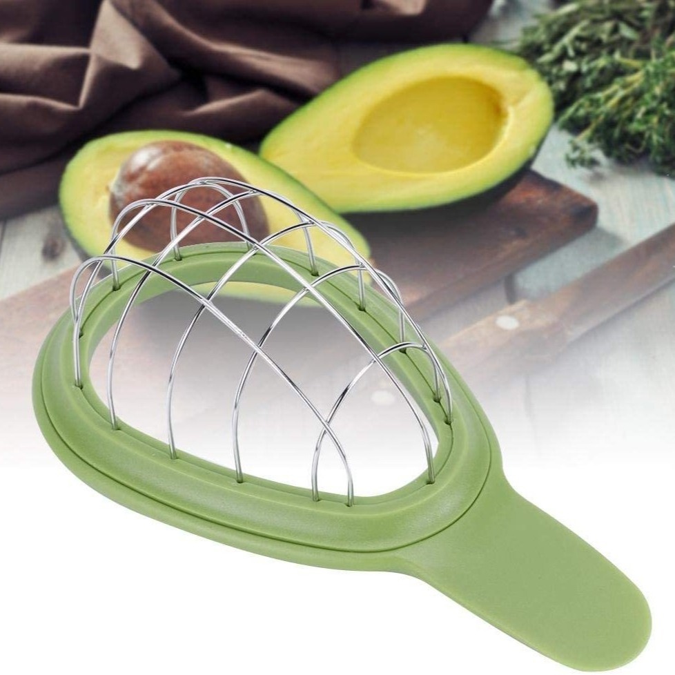 Avocado Pitaya Salad Stainless Steel Chunks Slicer Cuber and Dicer Chopper Knife Remove Pit Safety Maker Peeler Kitchen Gadgets