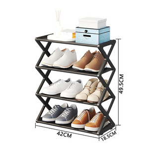 Folding Shoe Rack Universal Quick Assembly Shoe Storage Organizer for Living Room Bedroom Entrances Balconies Household Items