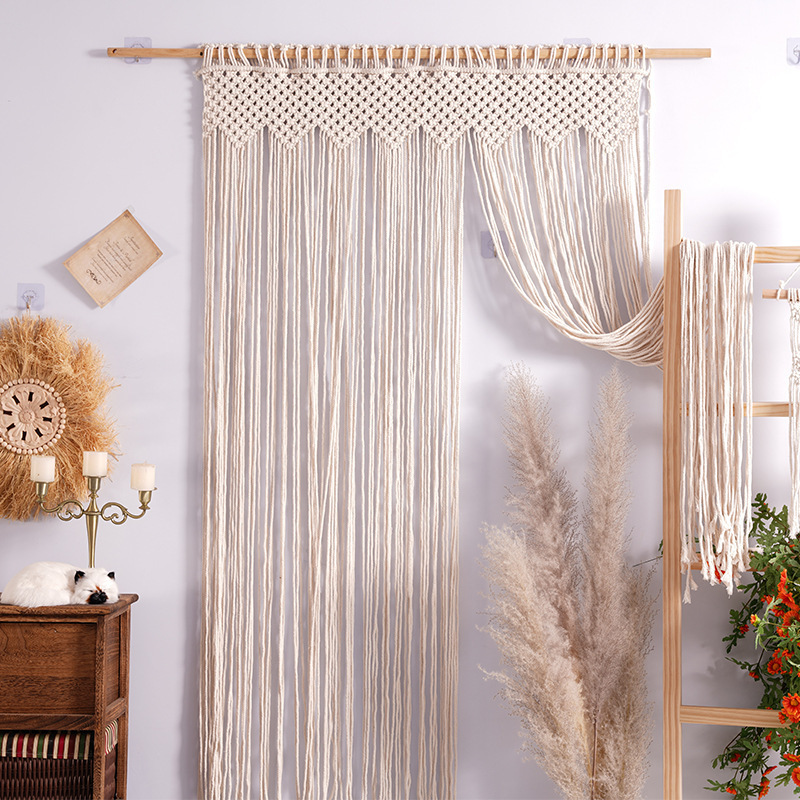 130x195cm Handmade art decoration Ready to Ship boho Wedding Reception Backdrop home decor curtain macrame wall hanging tapestry