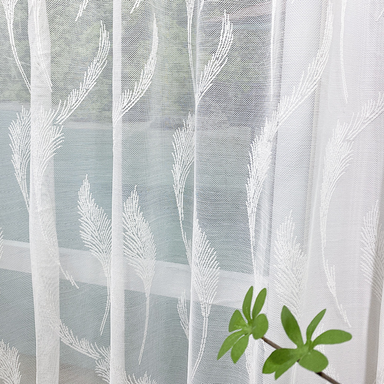 10 foot ifr lace shading  roll yard turkish embroidered tulle organza polyester voile white  sheer fabric curtain