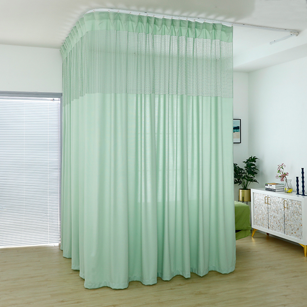 Factory Direct Disposable Flame Retardant Polyester Cubicle Waterproof  Medical Hospital Curtain Fabric