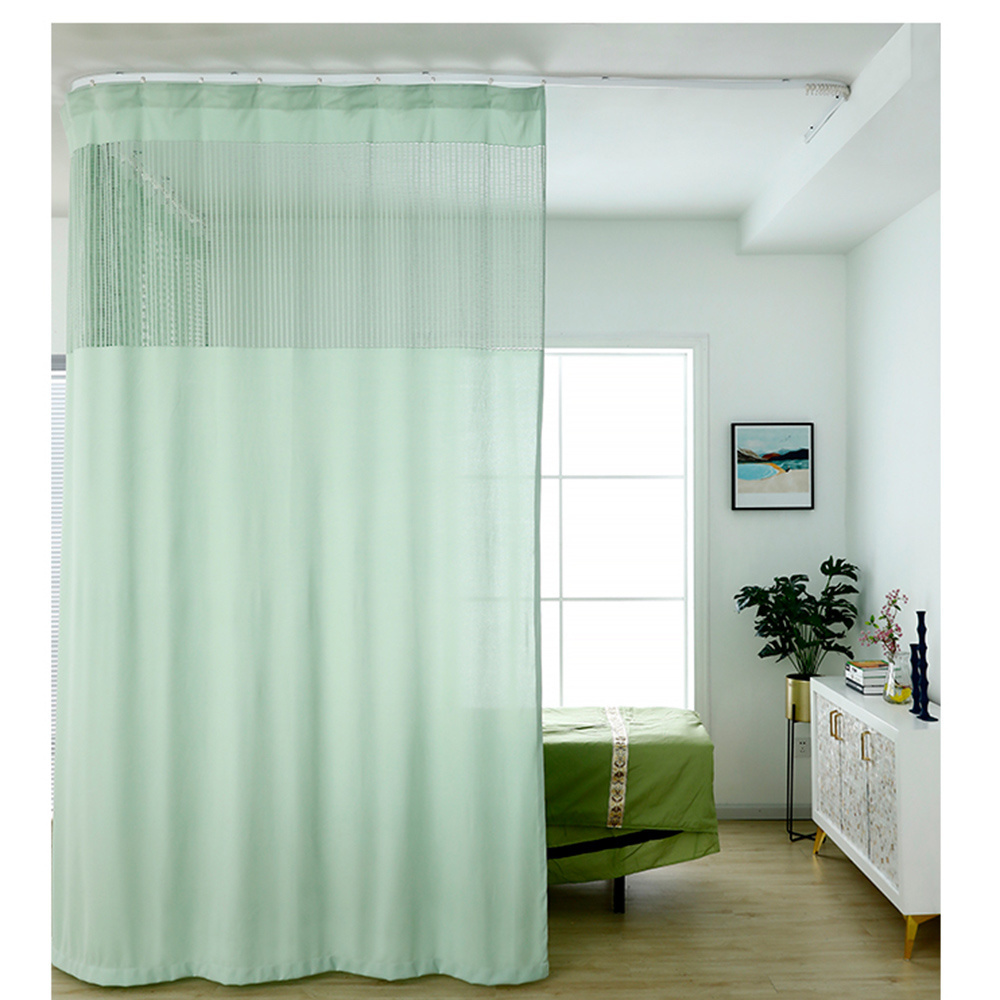 Factory Direct Disposable Flame Retardant Polyester Cubicle Waterproof  Medical Hospital Curtain Fabric