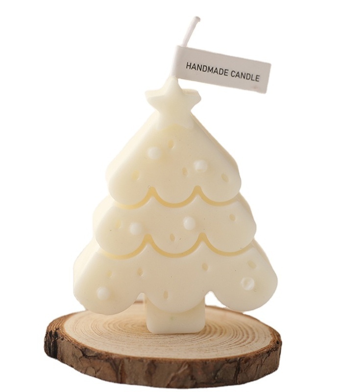 2024 Christmas Soy Wax Handmade Christmas Tree Shape Candles Scented Candles for home decor