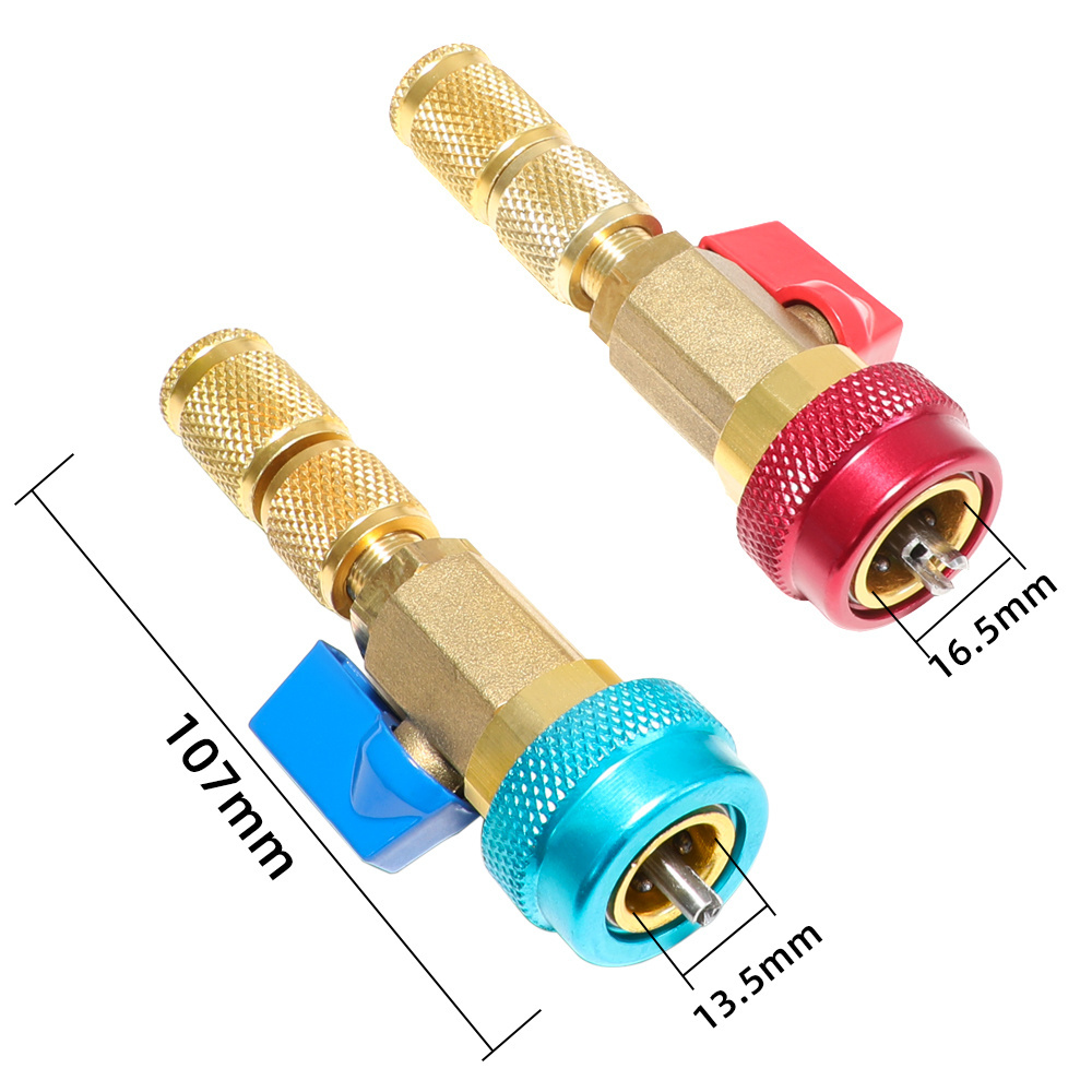 Car R134a A/C Quick Connectors Air Condition Valve Core High Low Pressure Remover Installer Tool