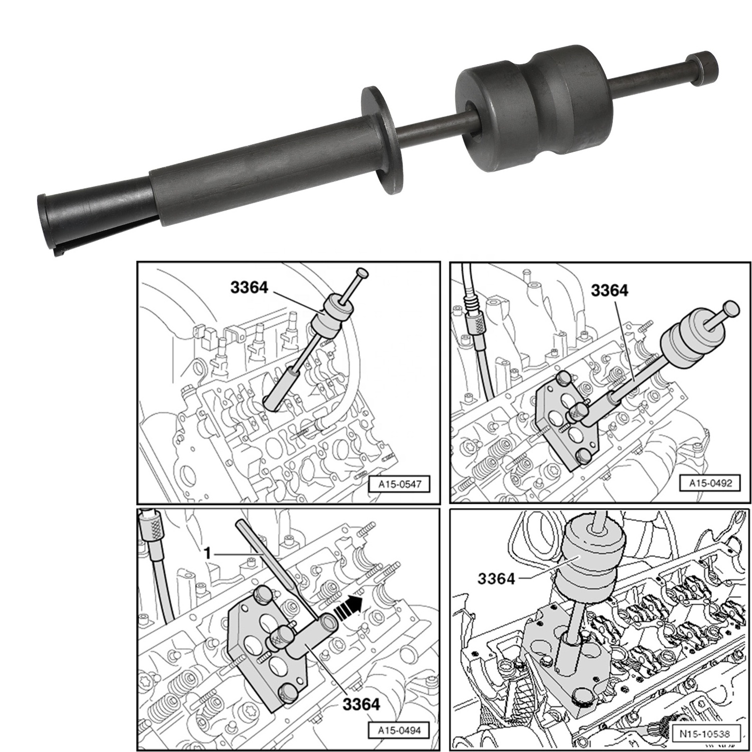 High quality auto tools for Volkswagen Audi repair tool 3047A EA888 valve rod seal extractor