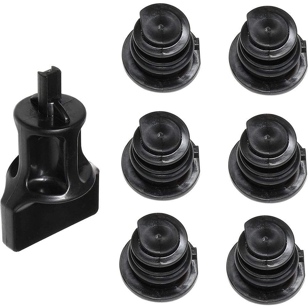 Oil Drain Plug No Leak 06L103801 6 pack with Oil Drain Plug Removal Tool for VW 1.8L 2.0L Petrol Audi Golf Passat