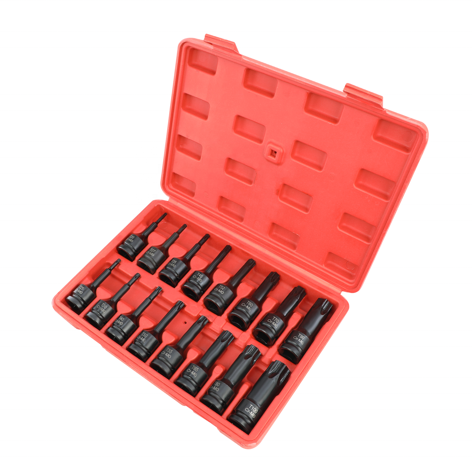 16 PCS 1/2 Impact Socket Spline Bit Set Torx Driver Impact Socket Set