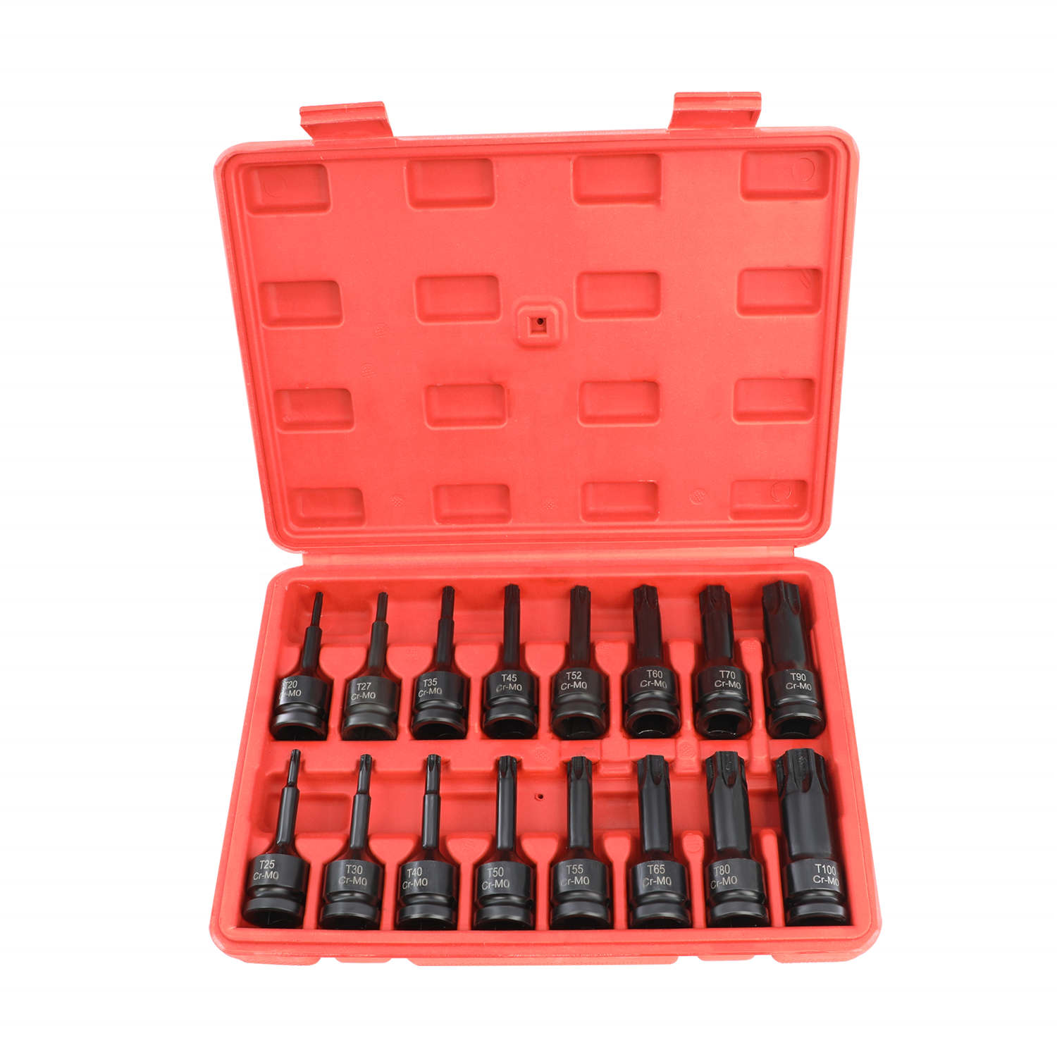 16 PCS 1/2 Impact Socket Spline Bit Set Torx Driver Impact Socket Set