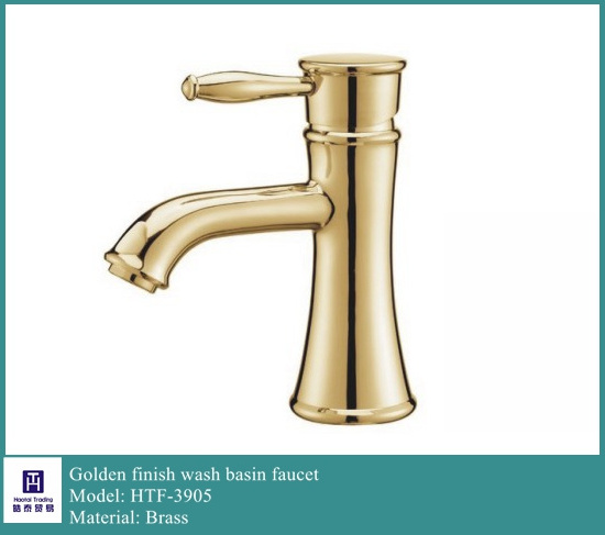 Bathroom use American luxury gold swan wash basin mixer tap faucets