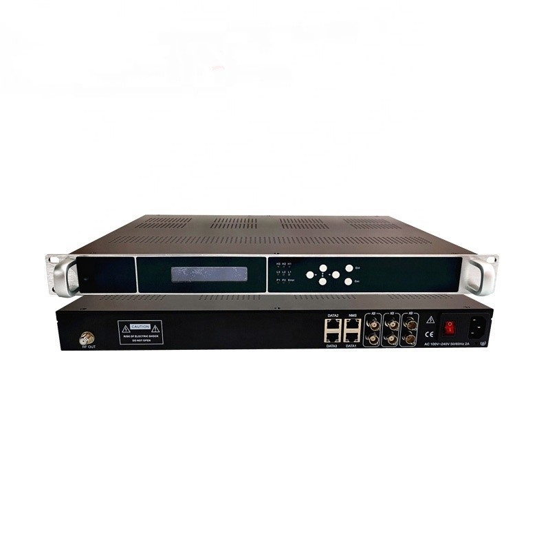 Digital IP to RF ISDB-T DVB T ATSC DVB-C converter 3 GigE 128 SPTS MPTS multi channel Modulator