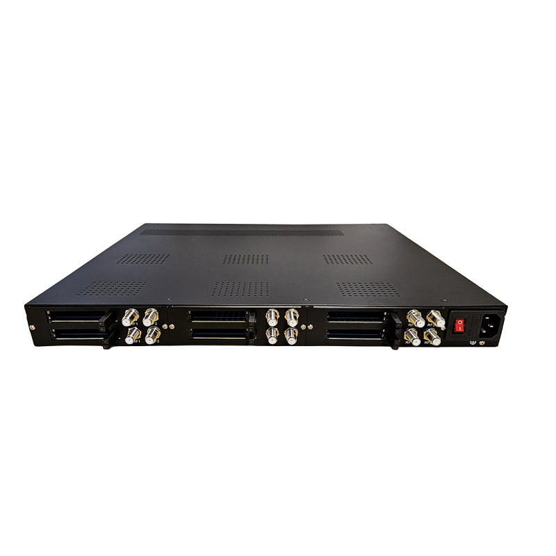 Multi Channel Satellite Tuner to IP RF DVB T modulator Encrypted DVB-S2 tuner to RTMP iptv gateway