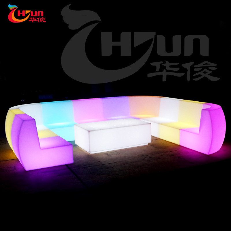 Outdoor Glowing Bar Nightclub Luminous Mobile Home Furniture Set Led Lounge Furniture for Party