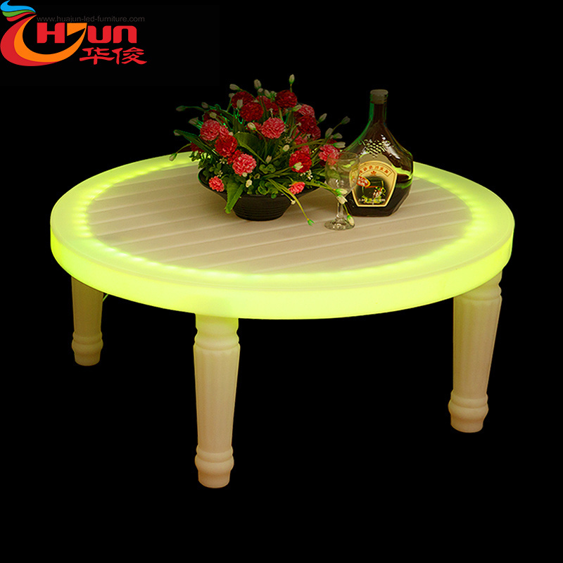 Hot Sale Led Furniture Light Outdoor Plastic Environmental Protection Illuminated Bar Tables And Chair