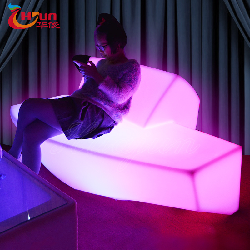 RGB color changing LED plastic electrical sofa bed cheap