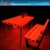 hot sales New design glowing bench ,outdoor use led garden bench and chair for garden , park .waterproof  lighted chair