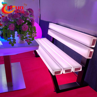 hot sales New design glowing bench ,outdoor use led garden bench and chair for garden , park .waterproof  lighted chair