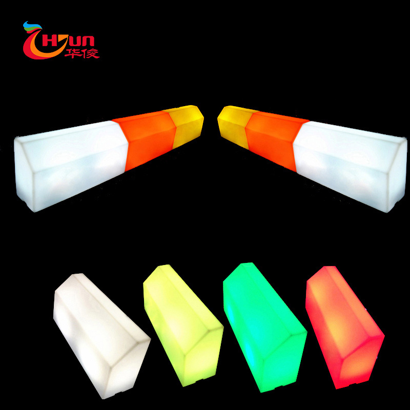 Best sell wholesale led light plastic curb stone road side pavement led Pavement Curbs led parking curb stone