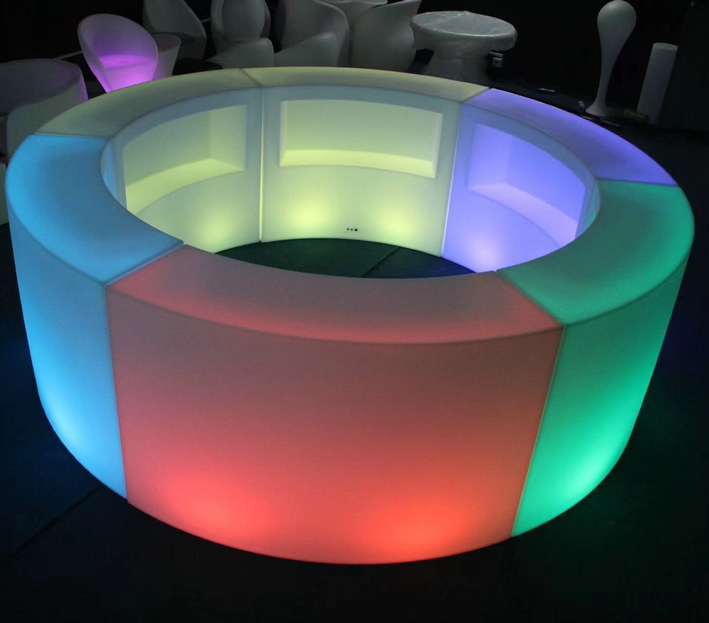 New product used nightclub illuminated furniture led modern portable LED bar counter with Light Color Change