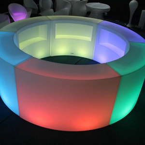 New product used nightclub illuminated furniture led modern portable LED bar counter with Light Color Change